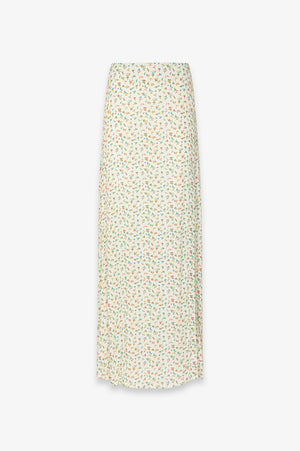 ANITA - GONNA LUNGA IN CREPE SVASATA CON SPACCO LATERAL