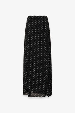 ANITA - GONNA LUNGA IN CREPE SVASATA CON SPACCO LATERAL