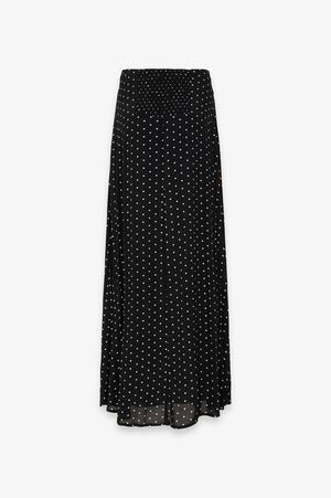 ANITA - GONNA LUNGA IN CREPE SVASATA CON SPACCO LATERAL