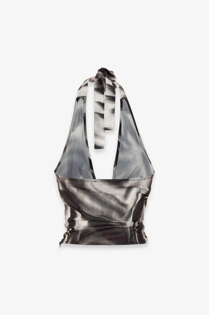 DEBBIE - TOP IN GEORGETTE INCROCIATO DAVANTI