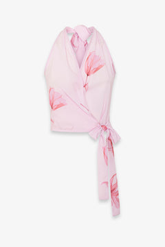 DEBBIE - TOP IN GEORGETTE INCROCIATO DAVANTI