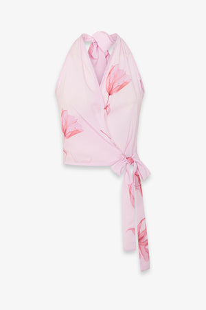 DEBBIE - TOP IN GEORGETTE INCROCIATO DAVANTI