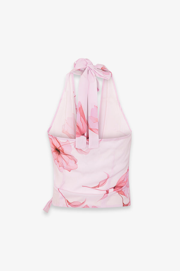 DEBBIE - TOP IN GEORGETTE INCROCIATO DAVANTI