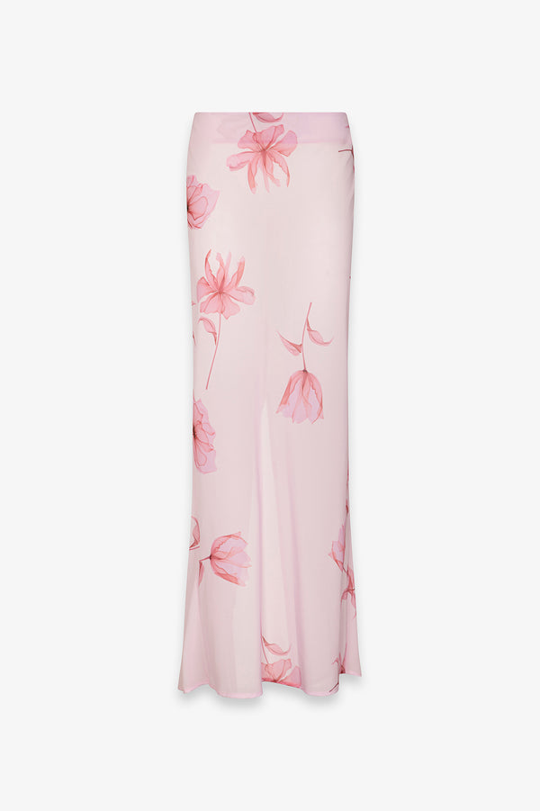 GISEL - GONNA LUNGA IN GEORGETTE CON SPACCO DIETRO