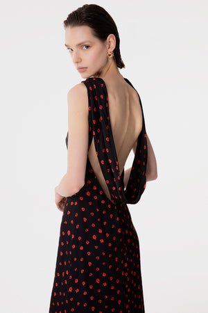 VERA- ABITO MIDI CON SCOLLATURA DIETRO