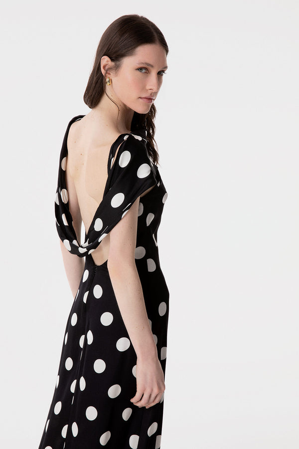 VERA- ABITO MIDI CON SCOLLATURA DIETRO