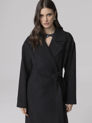 CAPPOTTO LUNGO A VESTAGLIA