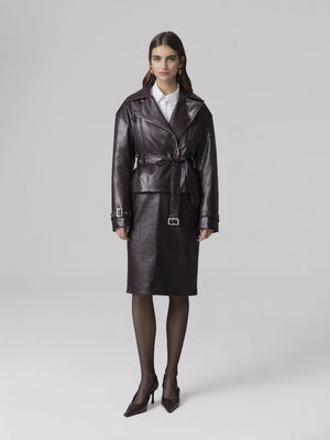 CHIODO ALL ZIP CON CINTURA IN VITA