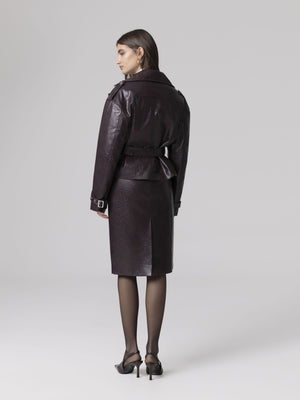CHIODO ALL ZIP CON CINTURA IN VITA