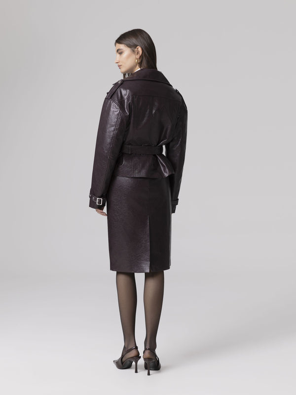 CHIODO ALL ZIP CON CINTURA IN VITA