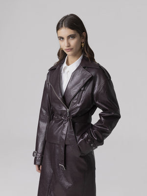 CHIODO ALL ZIP CON CINTURA IN VITA