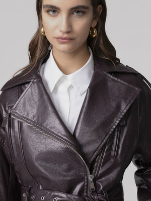 CHIODO ALL ZIP CON CINTURA IN VITA