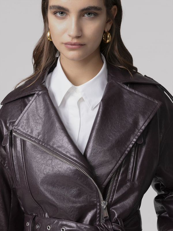 CHIODO ALL ZIP CON CINTURA IN VITA