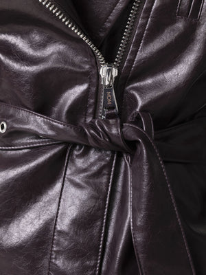CHIODO ALL ZIP CON CINTURA IN VITA