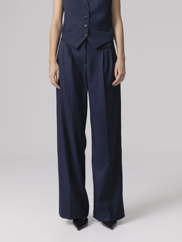 PANTALONI DRITTI CON PINCES