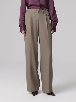 PANTALONI DRITTI CON PINCES
