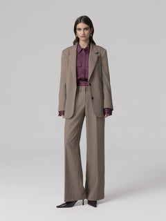 PANTALONI DRITTI CON PINCES