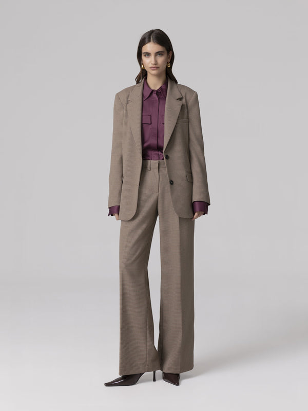 PANTALONI DRITTI CON PINCES