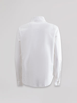 CAMICIA IN POPELINE CON ABBOTTONATURA NASCOSTA