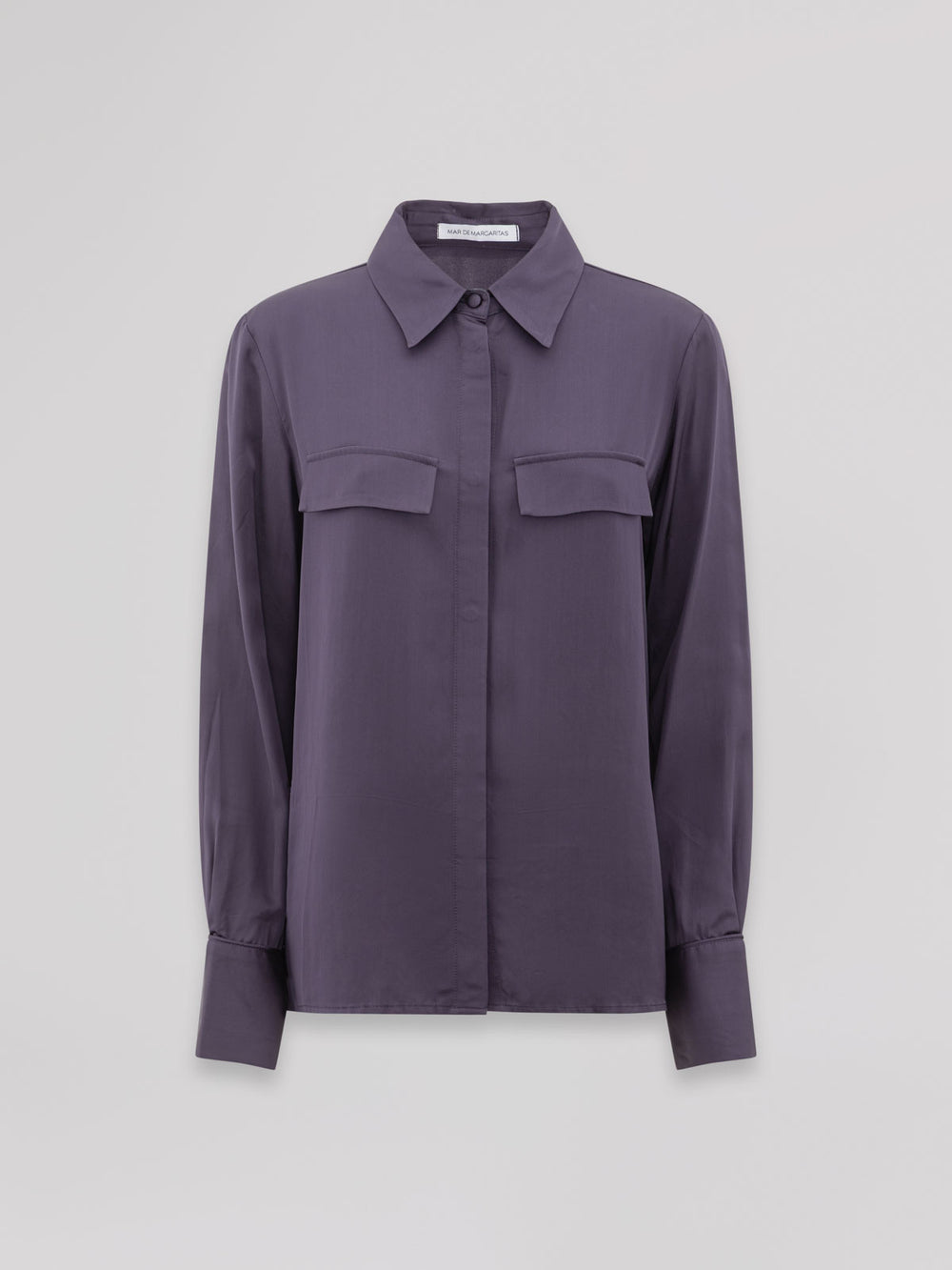 CAMICIA REGULAR CON ABBOTTONATURA NASCOSTA E PIPING