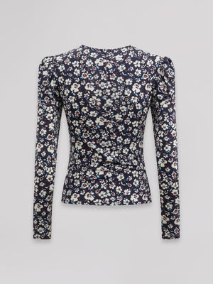 TOP MANICA LUNGA CON DETTAGLIO BRALETTE IN PIZZO