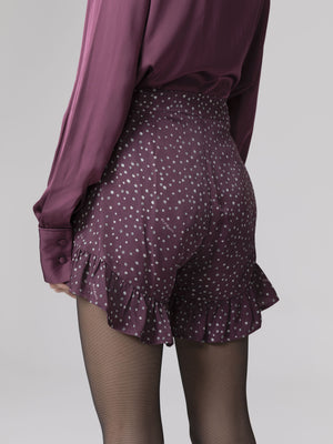 SHORT A FARFALLA CON ROUCHES