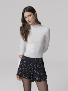 PULLOVER COLLO ALTO MANICA LUNGA