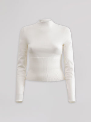 PULLOVER COLLO ALTO MANICA LUNGA