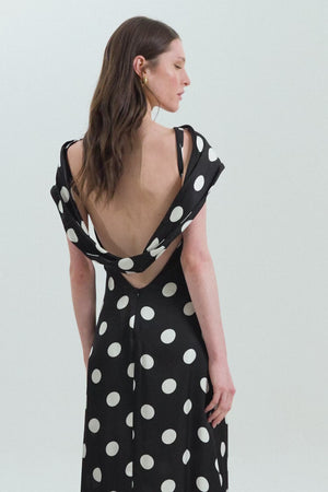 Vera- abito midi con scollatura dietro