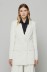 Blazer doppiopetto con etichetta alla manica • Off white