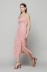 Roxana - gonna in crepe midi con punto smock sul retro • Nizza rose